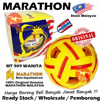 MARATHON Bola Sepak Takraw Ball Synthetic Sepak Takraw WANITA Ball Marathon Bola Takraw MT-909